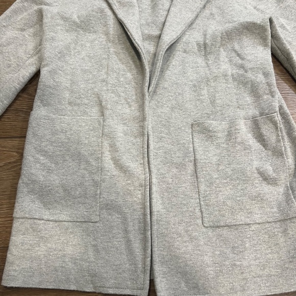 J. Crew Gray Merino Wool Sophie Open Front Sweater Blazer Cardigan XS - Picture 5 of 13